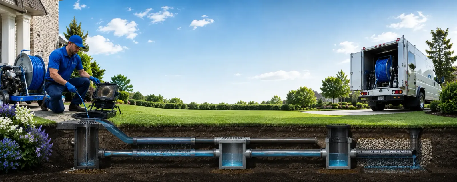 Outdoor drain cleaning information for Danville, PA